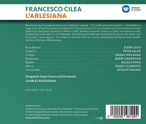 Cilea: L'arlesiana | Charles Rosekrans