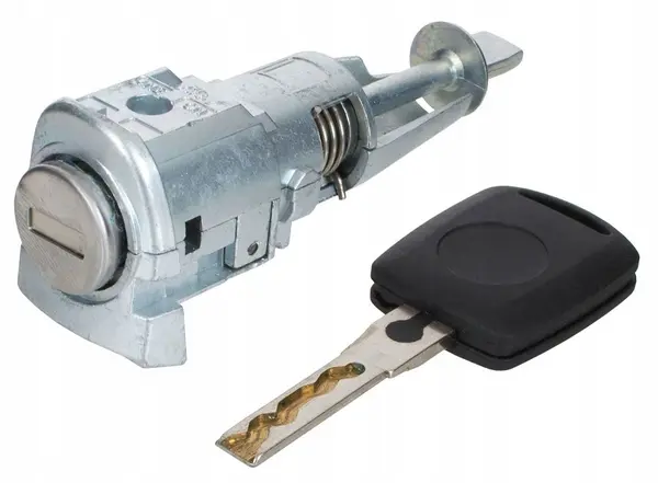 Cilindru Incuietoare Usa Auto Techstar, Compatibil Skoda Octavia 2 2004-2013, Finisaj Argintiu, Echiv OE 1Z0837167, usa stanga