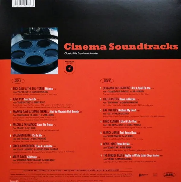 Cinema Soundtracks - Classic Hits From Iconic Movies - Vinyl | Various Artists