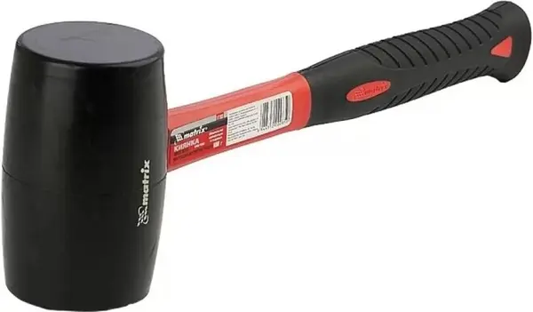 Ciocan de cauciuc MTX - 680 g, mâner din fibră de sticlă, cauciuc negru