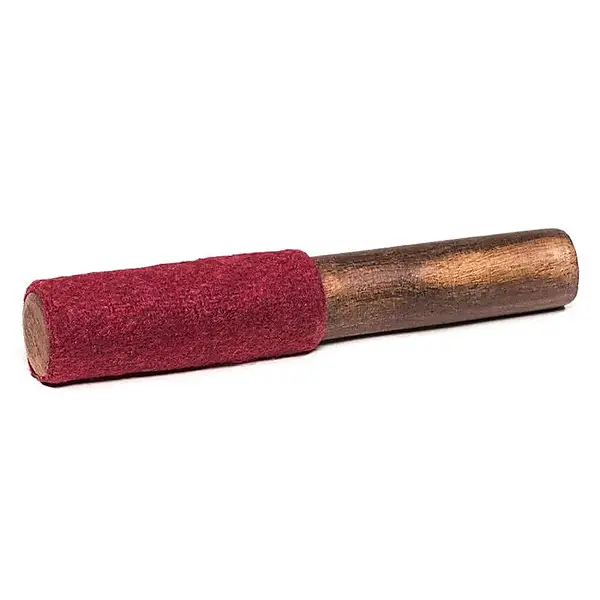 Ciocănel din lemn pentru bol tibetan – wool felt rubbing stick 13 cm