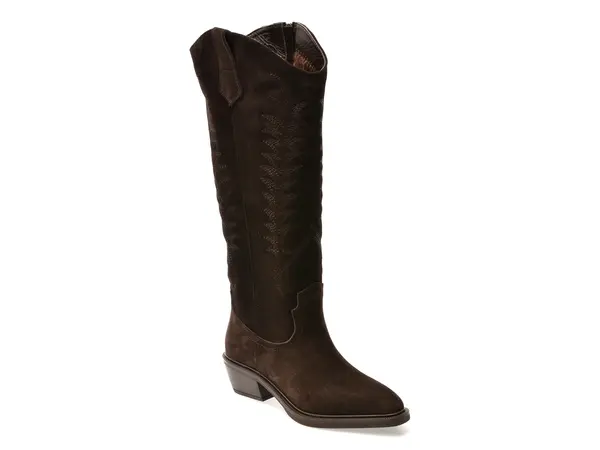Ciocate elegante EPICA maro, 2881588, din piele intoarsa