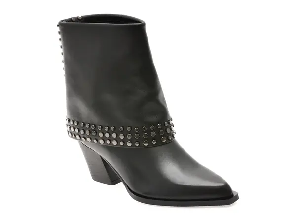 Ciocate elegante EPICA negre, EB874, din piele naturala