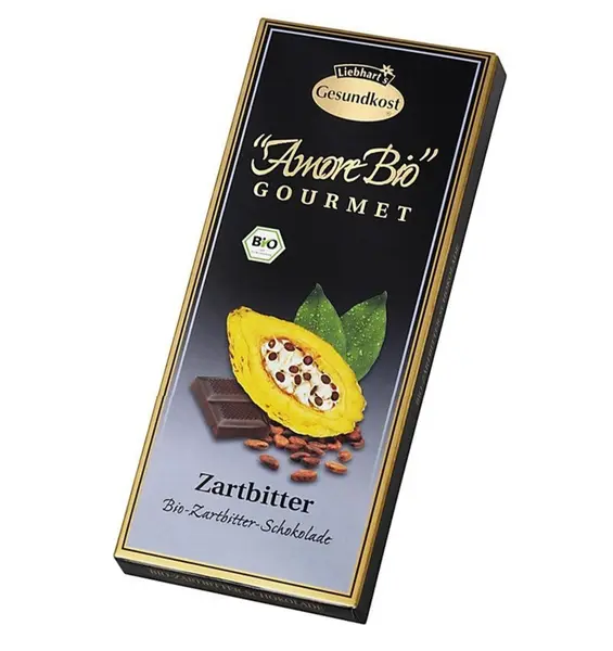Ciocolata amaruie, 55% cacao, 100 g LIEBHART'S AMORE BIO
