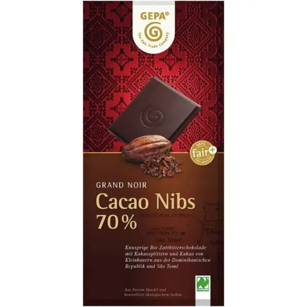 Ciocolata Amaruie BIO, 70% Cacao, 100 g, Gepa