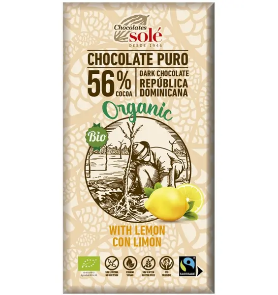 CIOCOLATA BIO CU LAMAIE 56% CACAO, 100 G CHOCOLATES