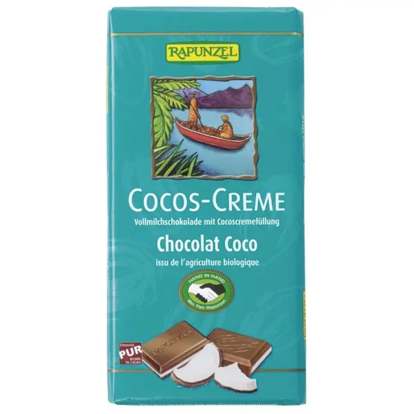 Ciocolata cu crema de cocos, eco - 100 g