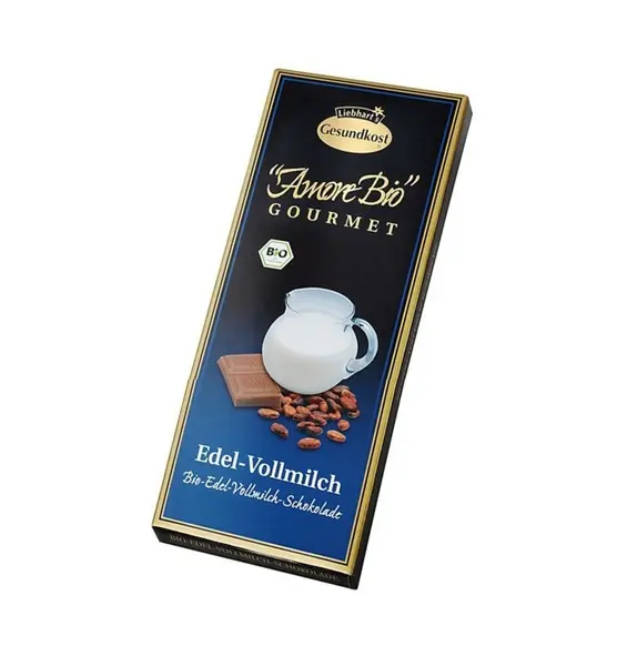 Ciocolata cu lapte, 100 g LIEBHART'S AMORE BIO
