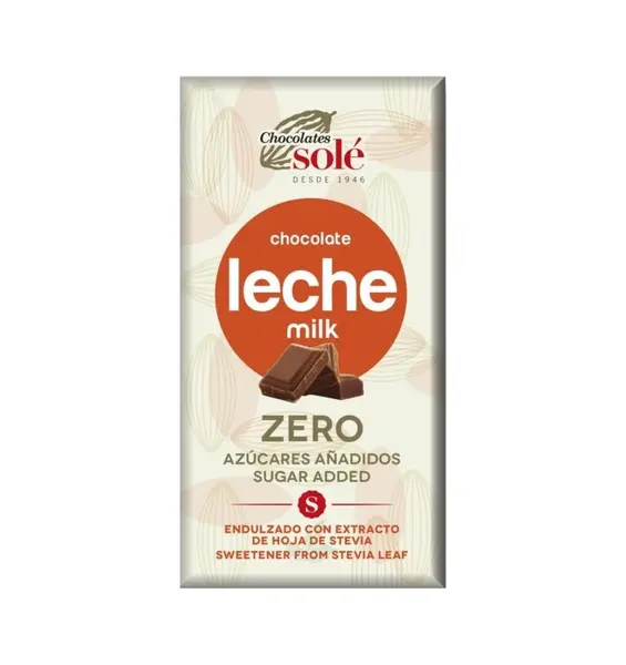 Ciocolata cu lapte minim 39% cacao, cu stevie, 100g Chocolates