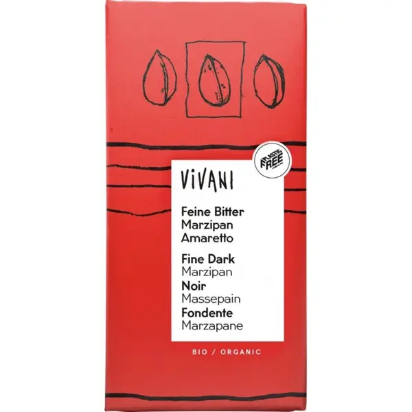 Ciocolata neagra cu martipan amaretto, eco - 100 g