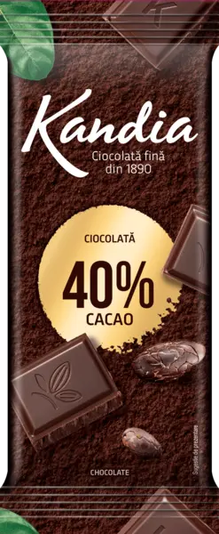 Ciocolata neagra Kandia 40% cacao 80 g Ciocolata neagra Kandia 40% cacao 80 g