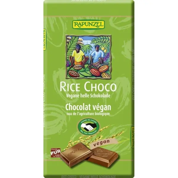 Ciocolata vegana cu orez, eco - 100 g