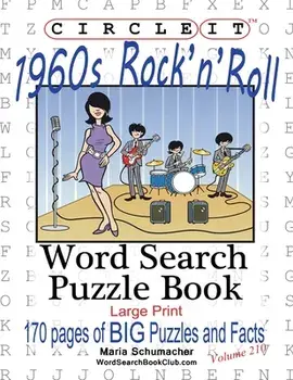 Circle It, 1960's Rock'n'Roll, Word Search, Puzzle Book, Paperback/***