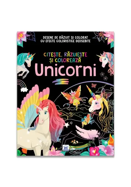 Citeste, razuieste si coloreaza. Unicorni
