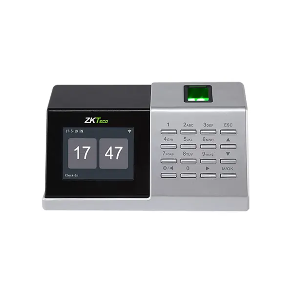 Cititor biometric de interior pentru prezenta TA-D2-W, WiFi, ecran 2.8 inch, 1.000 amprente, 50.000 evenimente, control de pe telefon