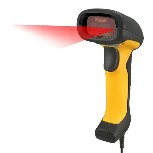 Cititor coduri de bare Adesso NuScan 5200TU, 2D, Antimicrobial, Resistent la apa (Galben/Negru)
