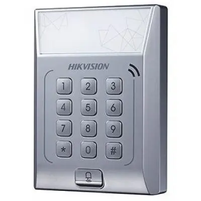 Cititor control acces stand alone DS-K1T801M, cu tastatura