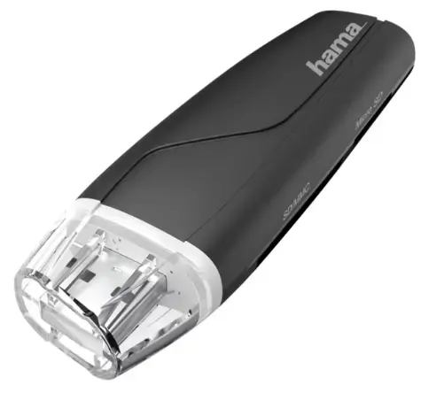 Cititor de carduri HAMA 200132, USB 2.0, SD/MicroSD (Negru)