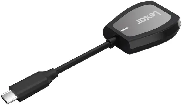 Cititor de carduri Lexar - Professional, SD/microSD, UHS-II/USB-C, argintiu