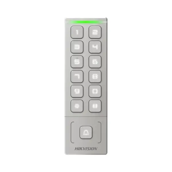 Cititor de proximitate cu tastatura Hikvision DS-K1T809EX, tag, PIN
