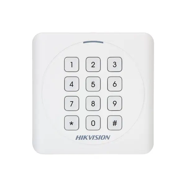 Cititor de proximitate cu tastatura RFID Hikvision DS-K1801MK, Mifare, 13.56 MHz, interior/exterior