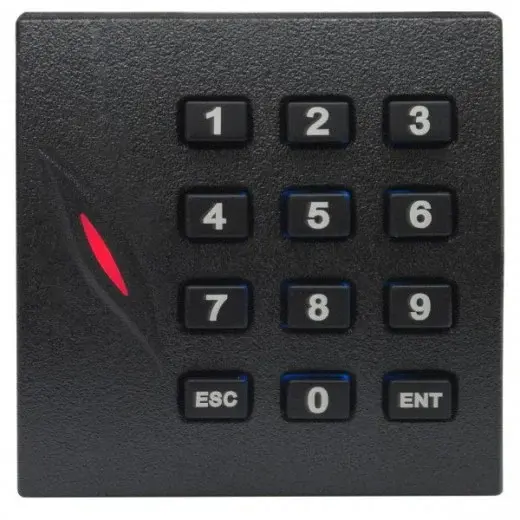 Cititor de proximitate RFID 125KHz cu tastatura integrata, Wiegand 26/34, cod PIN, IP64, ZKTeco KR-102E