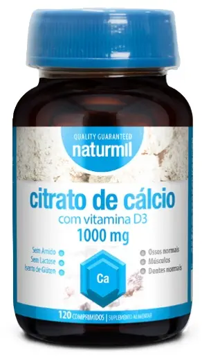 Citrate de calciu, 1000 mg, 120 comprimate, Naturmil