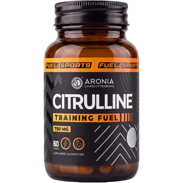 Citrulline 750 mg – 60 de capsule cu L-Citrulină 100% pură, pentru antrenamente intense de la început până la final | FUEL4SPORTS
