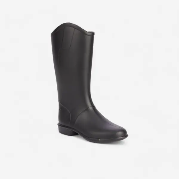 Cizme 100 echitație Negru Copii