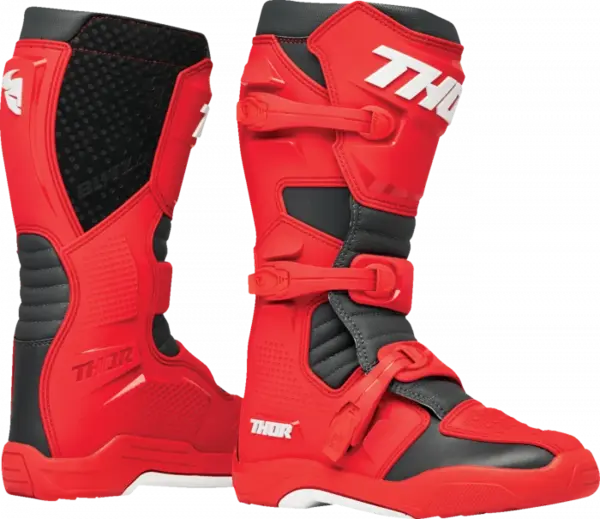 Cizme atv cross Thor Blitz XR, culoare rosu negru, marime 44