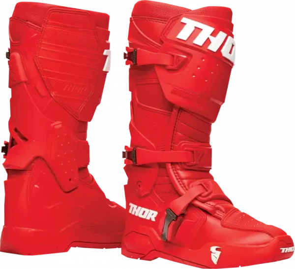 Cizme Atv Cross Thor Radial, culoare rosu, marime 45.5