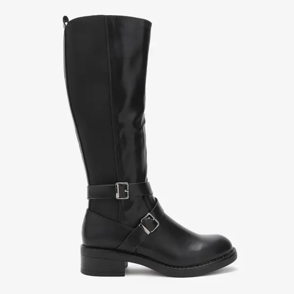 Cizme dama din Piele Ecologica CRL0695 Negre