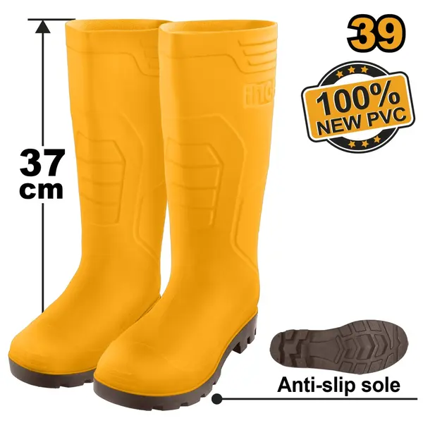 Cizme din Cauciuc Lungi 46 INGCO SSH092L.46