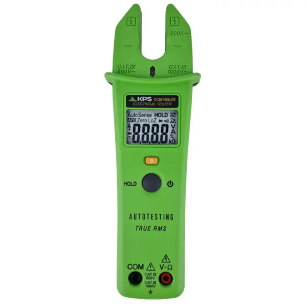 Clampmetru automat cu falci deschise, 200A AC, 1000V AC DC, TRMS, KPS DCM1500JW
