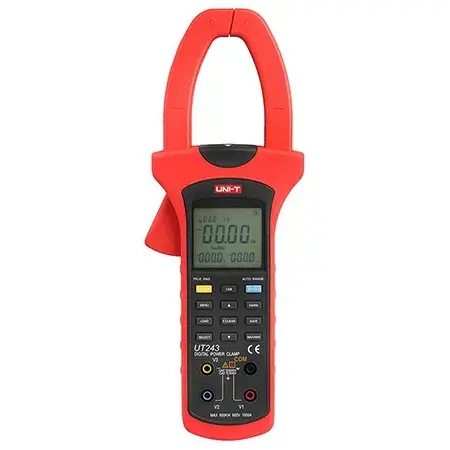 Clampmetru Digital Uni-T UT243, True RMS, USB, Tip Furca, Curent AC DC 60A, NCV, Autoscalare, Iluminare
