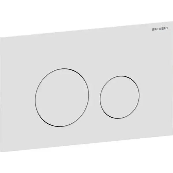 Clapeta actionare dubla rezervor, wc alb mat, Geberit Sigma40