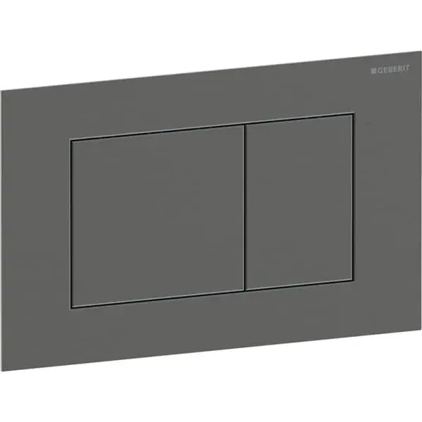 Clapeta actionare dubla rezervor wc, crom negru periat, Geberit Sigma40