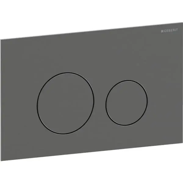 Clapeta actionare dubla rezervor wc, negru crom periat, Geberit Sigma40