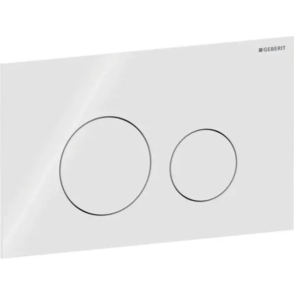 Clapeta actionare dubla rezervor wc ,sticla alba, Geberit Sigma40