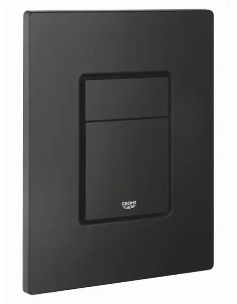 Clapeta actionare Grohe Even 38966KF0, verticala, dubla, 156 x 197 mm, ABS, mat, Negru