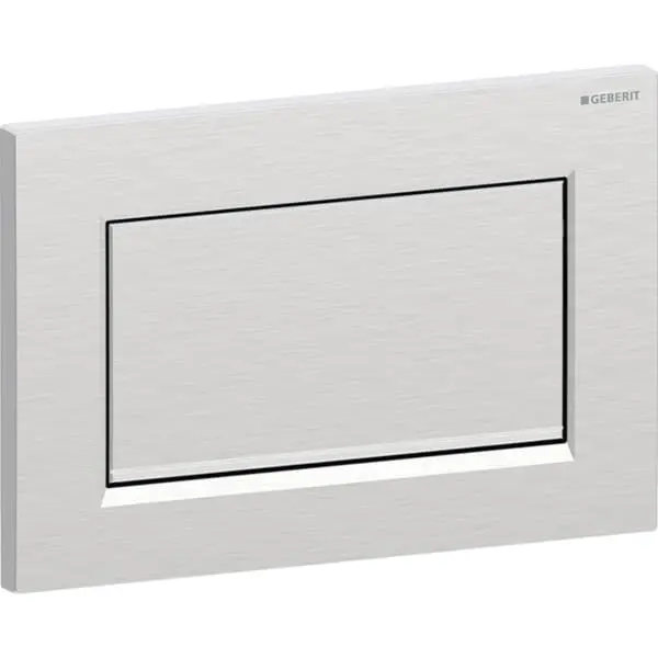 Clapeta actionare rezervor wc cu spalare start-stop, crom lustruit cu banda de design crom lucios, Geberit Sigma10