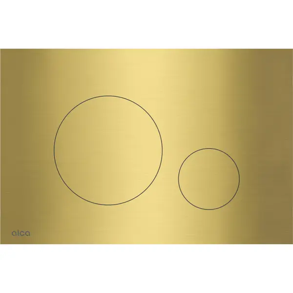 Clapeta actionare rezervor wc, otel inoxidabil alama periata Alcadrain TURN-BRASS