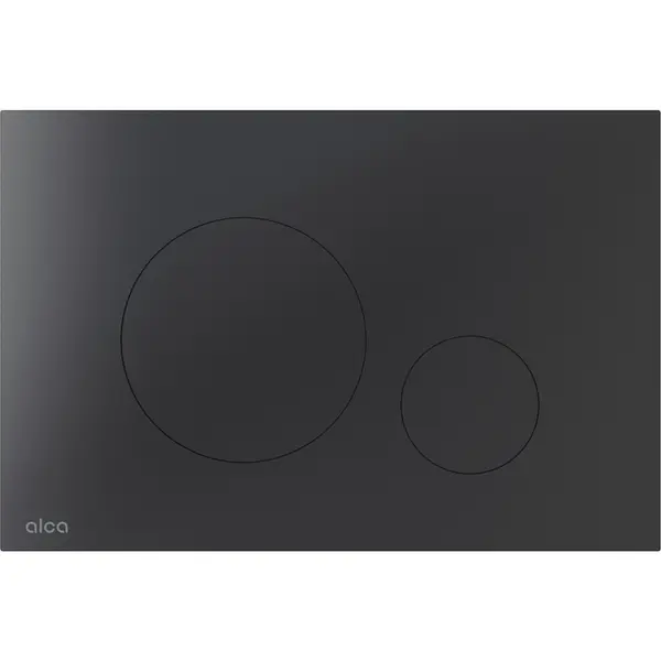 Clapeta actionare rezervor wc, otel inoxidabil negru mat Alcadrain TURN-BLACK