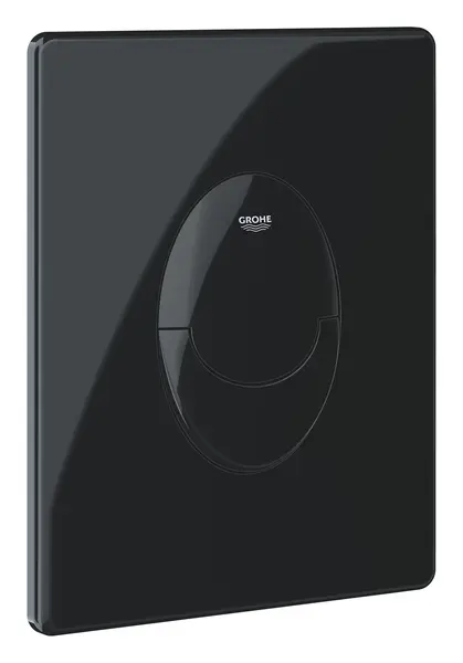 Clapeta actionare WC Grohe Start 38964KV0, dubla, verticala, 156 x 197 mm, ABS, lucios, negru