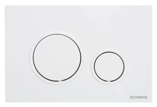 Clapeta de actionare 247x165x14 mm, alba , Schwab Vela