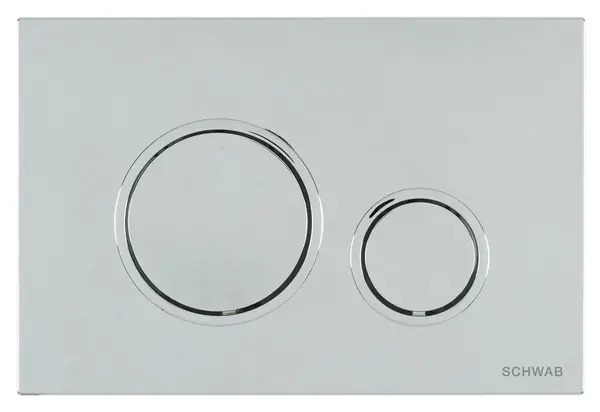Clapeta de actionare 247x165x14 mm, crom lucios, Schwab Vela
