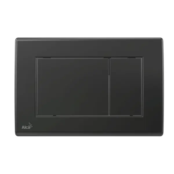 Clapeta rezervor wc negru mat cu doua butoane Alcaplast 278
