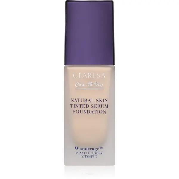 Claresa Care All Day Natural Skin Tinted Serum Foundation Fluid nuantator cu textura usoara pentru un look natural culoare 0N Fair Neutral 32 ml