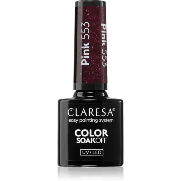 Claresa SoakOff UV/LED Color Balloon Journey lac de unghii sub forma de gel culoare Pink 553 5 g