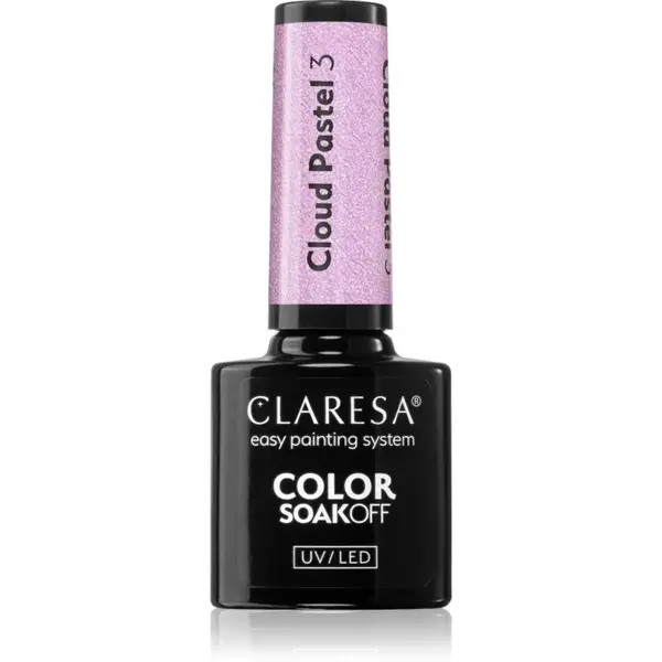 Claresa SoakOff UV/LED Color Cloud Pastel unghii cu gel folosind UV / lampă cu LED culoare 3 5 g